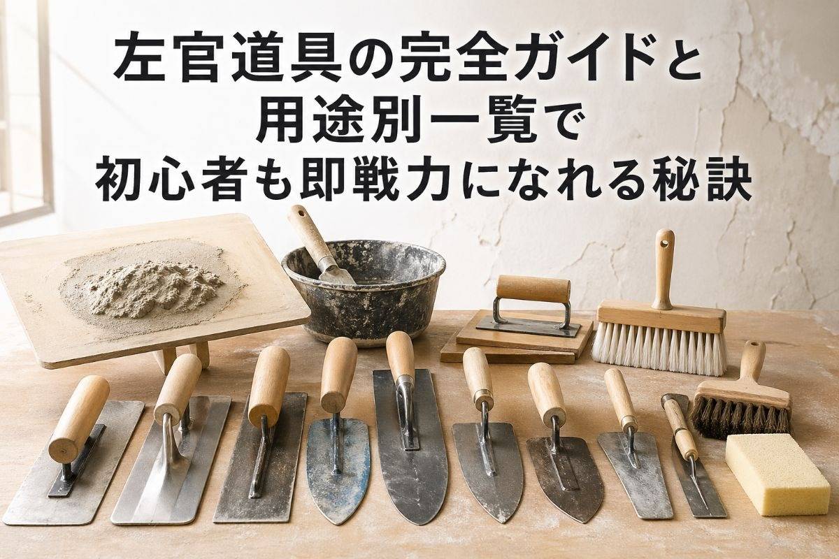 左官道具の完全ガイドと用途別一覧で初心者も即戦力になれる秘訣 
