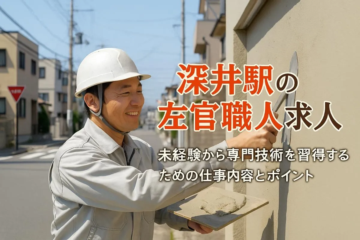 深井駅で左官職人の求人情報と仕事内容を徹底解説｜大阪で未経験から専門技術を身につける方法