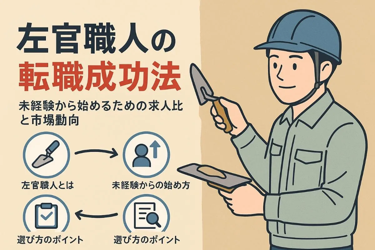 左官職人の転職市場動向と求人比較ガイド｜未経験から仕事選び成功の方法