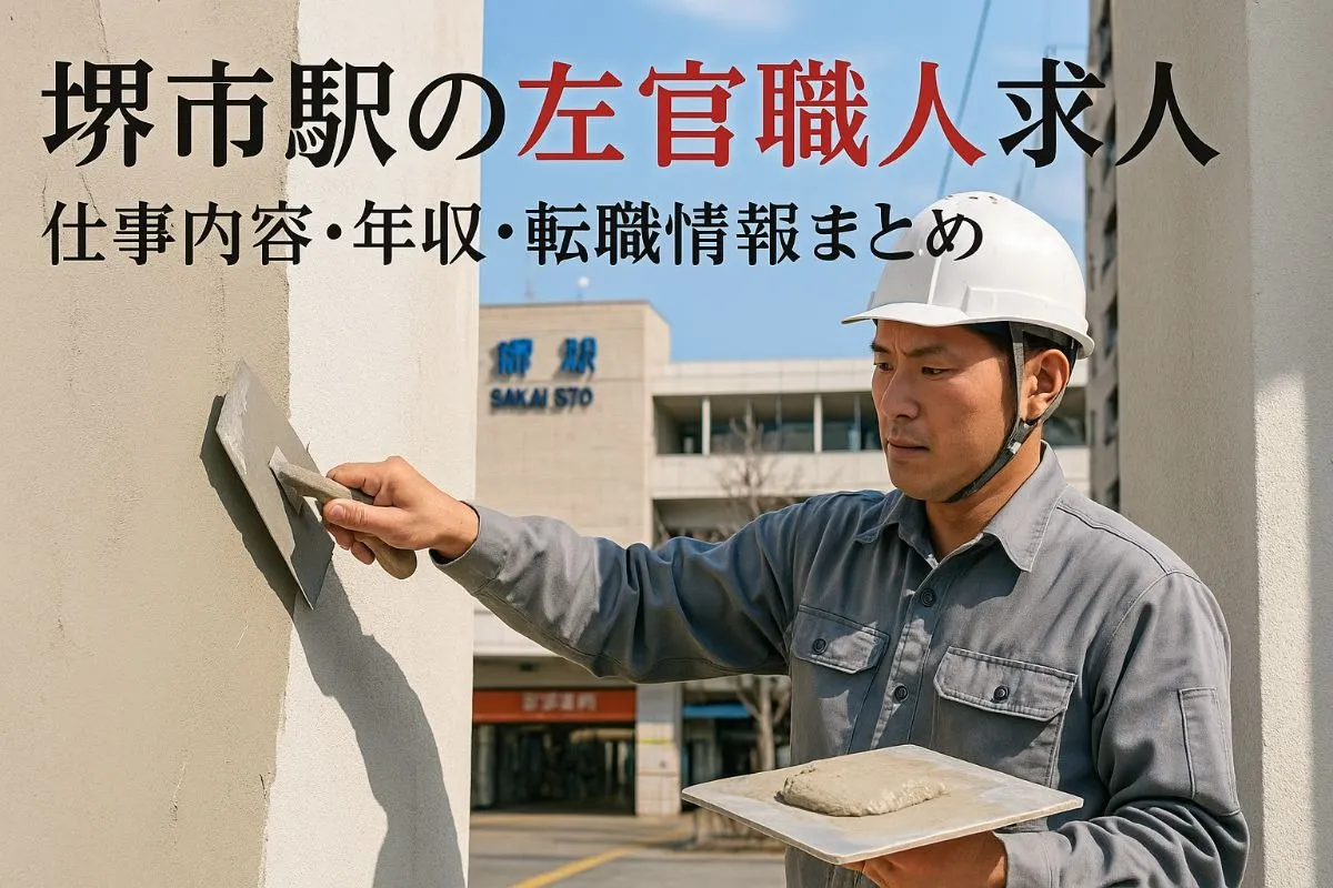 堺市駅で左官職人の仕事と求人を徹底解説｜仕事内容・年収・転職情報まとめ