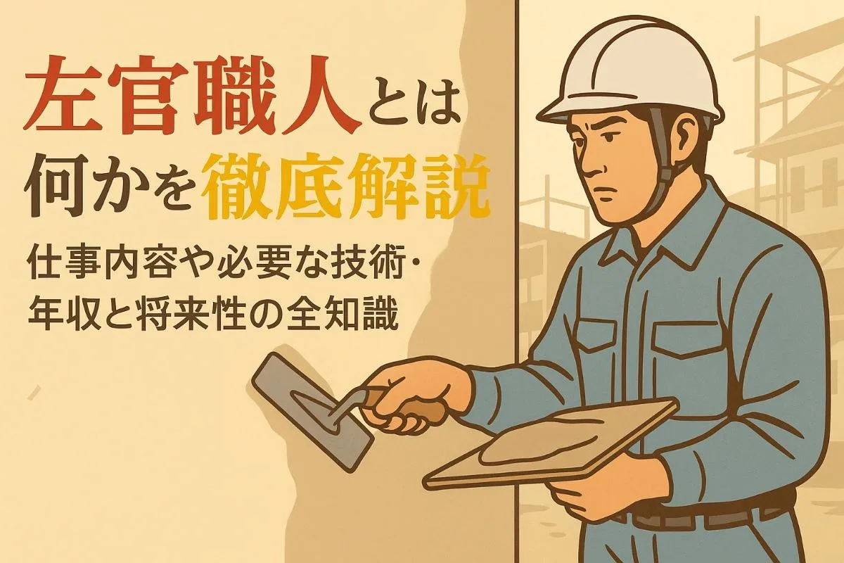 左官職人とは何かを徹底解説！仕事内容や必要な技術・年収と将来性の全知識