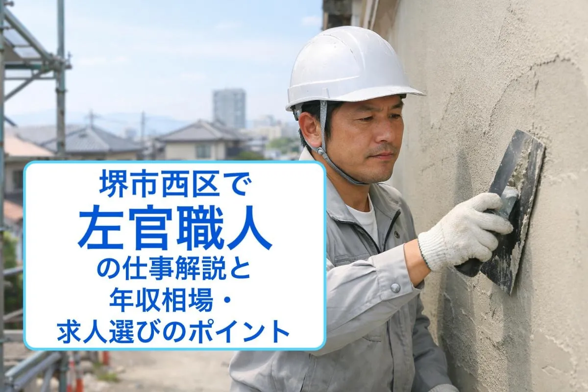 堺市西区で左官職人の仕事解説と年収相場・求人選びのポイント